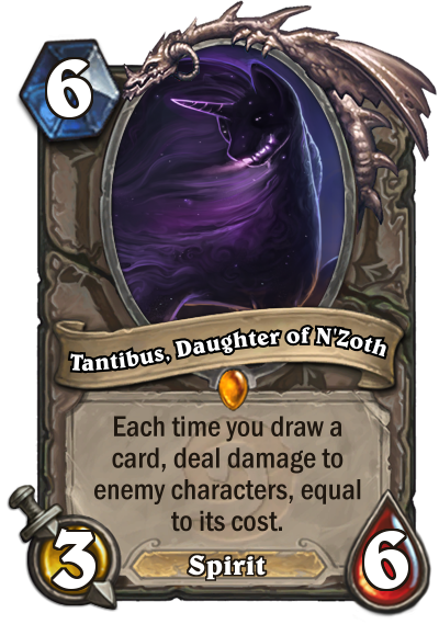 Size: 400x569 | Tagged: artist:rain-gear, card, crossover, derpibooru import, edit, hearthstone, legendary, safe, solo, spirit, tantabus, trading card, trading card edit, trading card game, warcraft