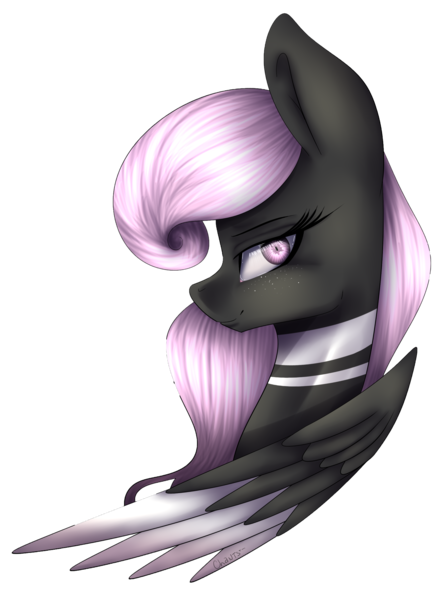 Size: 3100x4200 | Tagged: safe, artist:yeadatchantilly, derpibooru import, oc, unofficial characters only, pegasus, pony, absurd resolution, bust, female, mare, portrait, simple background, solo, transparent background