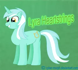 Size: 1360x1233 | Tagged: adorable face, artist:cyber-murph, cute, derpibooru import, lyrabetes, lyra heartstrings, safe, signature, smiling, solo