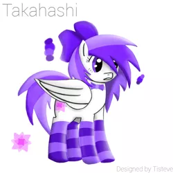 Size: 1000x1000 | Tagged: safe, artist:lunati, derpibooru import, oc, oc:takahashi, unofficial characters only, pegasus, pony, clothes, cutie mark, reference sheet, socks, solo, striped socks