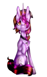 Size: 905x1500 | Tagged: safe, artist:xxmissteaxx, derpibooru import, oc, oc:symphony diamond, unofficial characters only, pony, unicorn, chest fluff, female, mare, raised hoof, simple background, sitting, solo, transparent background
