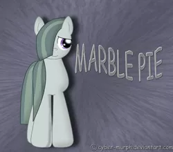 Size: 2928x2576 | Tagged: safe, artist:cyber-murph, derpibooru import, marble pie, earth pony, pony, adorable face, cute, female, hair over one eye, marblebetes, mare, shy, signature, solo, standing, text