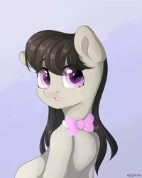 Size: 1200x1500 | Tagged: safe, artist:mitralexa, derpibooru import, octavia melody, earth pony, pony, crying, female, gradient background, looking at you, sitting, solo