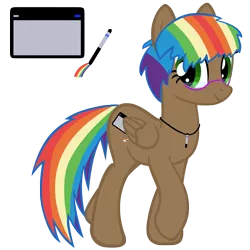 Size: 5000x5000 | Tagged: absurd resolution, artist:evilangeljs, cutie mark, derpibooru import, oc, oc:penpal, rainbow hair, rainbow tail, safe, simple background, solo, transparent background, unofficial characters only, vector