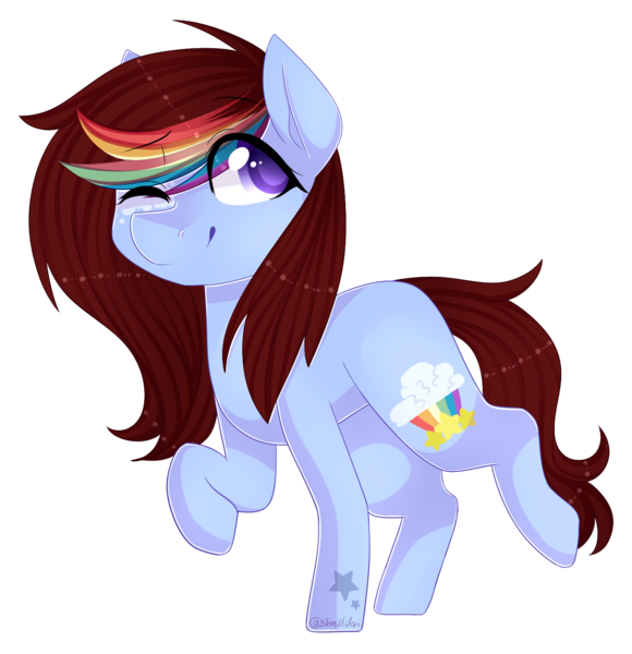 Size: 1430x1479 | Tagged: safe, artist:shiromidorii, derpibooru import, oc, oc:maizzey starr, unofficial characters only, earth pony, pony, one eye closed, raised hoof, simple background, solo, transparent background, wink