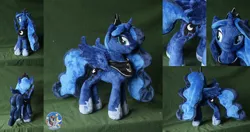 Size: 1901x1000 | Tagged: safe, artist:essorille, derpibooru import, princess luna, pony, irl, photo, plushie, solo