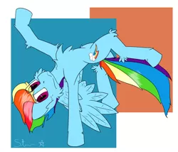 Size: 3500x3000 | Tagged: safe, artist:starrypallet, derpibooru import, rainbow dash, pegasus, pony, chest fluff, cute, dancing, female, mare, simple background, solo, wings