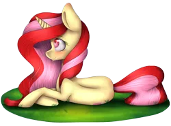 Size: 4200x3100 | Tagged: safe, artist:yeadatchantilly, derpibooru import, oc, unofficial characters only, pony, unicorn, absurd resolution, female, mare, prone, simple background, solo, transparent background