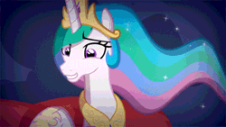 Size: 600x338 | Tagged: safe, artist:2snacks, derpibooru import, princess celestia, alicorn, pony, two best sisters play, animated, evil laugh, eyes closed, female, gif, laughing, laughingmares.jpg, mare, open mouth, patlestia, solo, trollestia, two best friends play