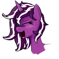 Size: 2800x2800 | Tagged: safe, artist:vulsegardt, derpibooru import, oc, unofficial characters only, pony, eyes closed, female, freckles, mare, open mouth, simple background, solo, transparent background