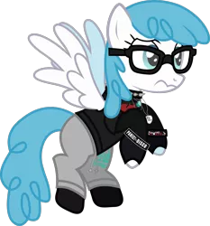 Size: 1210x1296 | Tagged: safe, artist:lightningbolt, derpibooru import, part of a set, lightning bolt, white lightning, pegasus, pony, .svg available, choker, clandestine industries, clothes, confused, emo, fall out boy, female, fingerless gloves, flying, glasses, gloves, jewelry, mare, minecraft, my chemical romance, necklace, panic! at the disco, pants, shirt, simple background, socks, solo, spiked choker, spread wings, svg, t-shirt, transparent background, undershirt, vector, wristband