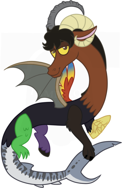 Size: 677x1042 | Tagged: safe, artist:tambelon, derpibooru import, oc, oc:benequus, unofficial characters only, draconequus, male, ponysona, solo