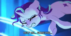 Size: 1695x860 | Tagged: safe, artist:dawnfire, derpibooru import, starlight glimmer, pony, unicorn, celestial advice, crying, female, fullmetal alchemist, mare, solo, struggling, transmutation circle