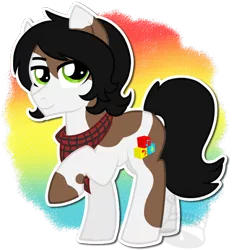 Size: 600x647 | Tagged: safe, artist:tambelon, derpibooru import, oc, oc:sweet harmony, unofficial characters only, earth pony, pony, male, solo, stallion