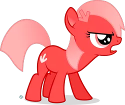 Size: 2200x1847 | Tagged: safe, artist:arifproject, derpibooru import, oc, oc:downvote, ponified, unofficial characters only, earth pony, pony, derpibooru, angry, derpibooru ponified, female, filly, hairclip, meta, open mouth, simple background, solo, transparent background, vector