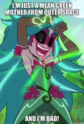 Size: 600x881 | Tagged: safe, derpibooru import, edit, edited screencap, screencap, gloriosa daisy, equestria girls, legend of everfree, armpits, audrey 2, image macro, little shop of horrors, meme, song reference