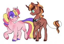Size: 1600x1121 | Tagged: safe, artist:torusthescribe, derpibooru import, oc, unofficial characters only, pony, unicorn, magical lesbian spawn, male, multicolored hooves, offspring, parent:moondancer, parent:pinkie pie, parent:sunset shimmer, parent:twilight sparkle, parents:moonshimmer, parents:twinkie, stallion, walking