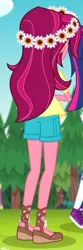 Size: 184x555 | Tagged: safe, derpibooru import, screencap, gloriosa daisy, equestria girls, legend of everfree, cropped, rear view, solo