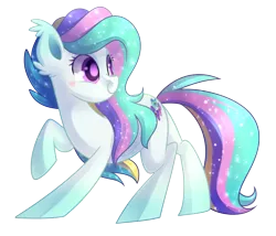 Size: 2338x2000 | Tagged: safe, artist:drawntildawn, derpibooru import, oc, oc:glitter glam, unofficial characters only, pegasus, pony, female, mare, raised hoof, simple background, smiling, solo, transparent background