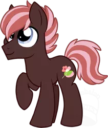 Size: 592x700 | Tagged: safe, artist:tambelon, derpibooru import, oc, oc:sakura mochi, unofficial characters only, earth pony, pony, male, simple background, solo, stallion, transparent background