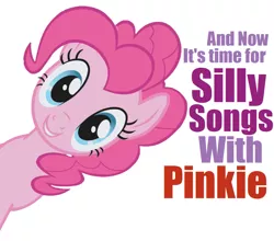 Size: 980x862 | Tagged: artist needed, source needed, safe, derpibooru import, pinkie pie, earth pony, pony, album, album parody, cd, parody, silly songs, silly songs with pinkie, veggietales