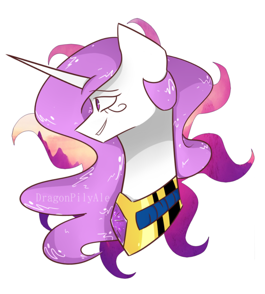 Size: 1109x1231 | Tagged: safe, artist:dragonpilyale, derpibooru import, princess celestia, alicorn, pony, female, jewelry, mare, peytral, pink-mane celestia, simple background, smiling, solo, transparent background, younger