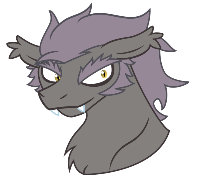 Size: 4000x3517 | Tagged: safe, artist:showtimeandcoal, derpibooru import, oc, oc:vladimir nachts, unofficial characters only, bat, bat pony, pony, bust, digital, digital art, eyebrows, fangs, male, portrait, scruffy, sideburns, simple background, solo, stallion, transparent background, vector, vlad