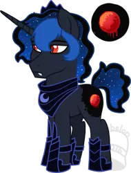 Size: 531x700 | Tagged: safe, artist:tambelon, derpibooru import, oc, oc:prince nocturne, unofficial characters only, pony, unicorn, colt, male, offspring, parent:king sombra, parent:princess luna, parents:lumbra, simple background, solo, transparent background, watermark