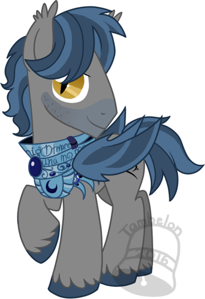 Size: 442x644 | Tagged: safe, artist:tambelon, derpibooru import, oc, oc:sharpie fume, unofficial characters only, bat pony, pony, armor, convention, m.a. larson, male, ponysona, simple background, solo, stallion, transparent background, watermark