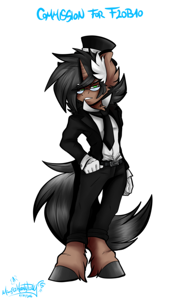 Size: 2000x3200 | Tagged: safe, artist:mimy92sonadow, derpibooru import, oc, oc:classy tophat, unofficial characters only, anthro, unguligrade anthro, unicorn, clothes, ear fluff, glasses, gloves, hand in pocket, hat, looking at you, male, simple background, solo, stallion, suit, top hat, transparent background, unshorn fetlocks