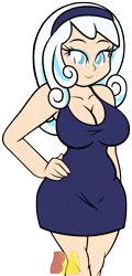 Size: 2408x5000 | Tagged: suggestive, artist:mrmaclicious, derpibooru import, oc, oc:snowdrop, unofficial characters only, equestria girls, absurd resolution, adorasexy, big breasts, breasts, busty snowdrop, cleavage, clothes, cute, dress, equestria girls-ified, female, human coloration, humanized, humanized oc, looking at you, older, sexy, simple background, smiling, solo, solo female, transparent background