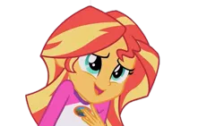 Size: 1280x720 | Tagged: safe, artist:sunshinerarity-666, derpibooru import, sunset shimmer, equestria girls, legend of everfree, clothes, embrace the magic, simple background, solo, transparent background, vector