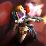 Size: 1500x1500 | Tagged: artist:mr.candy_owo, derpibooru import, gun, oc, oc:purple light, safe, solo, team fortress 2, unofficial characters only, weapon