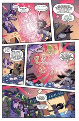 Size: 900x1384 | Tagged: safe, artist:tonyfleecs, derpibooru import, edit, idw, shadow lock, twilight sparkle, twilight sparkle (alicorn), alicorn, pony, unicorn, from the shadows, spoiler:comic, spoiler:comic52, >implying, comic, female, implying, it's super effective, male, mare, marshan, meta, official comic, parody, speech bubble, stallion