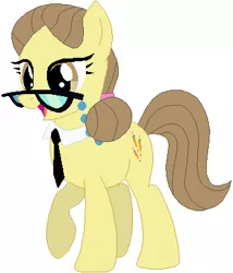 Size: 328x383 | Tagged: safe, artist:ra1nb0wk1tty, derpibooru import, play write, pony, glasses, simple background, solo, white background