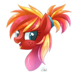 Size: 1600x1600 | Tagged: safe, artist:iheartjapan789, derpibooru import, oc, oc:fire strike, unofficial characters only, pony, bust, female, mare, open mouth, portrait, simple background, solo, transparent background