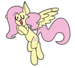 Size: 897x813 | Tagged: safe, artist:moeclere, derpibooru import, fluttershy, pony, open mouth, singing