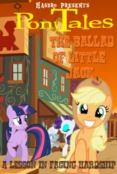 Size: 484x720 | Tagged: applejack, artist needed, derpibooru import, edit, parody, rarity, safe, series:pony tales, silver spoon, twilight sparkle, veggietales, western