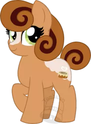 Size: 511x700 | Tagged: safe, artist:tambelon, derpibooru import, oc, oc:honey bun, unofficial characters only, earth pony, pony, female, mare, obtrusive watermark, solo, watermark