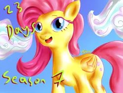 Size: 1024x768 | Tagged: artist:katakiuchi4u, cloud, countdown to season 7, derpibooru import, fluttershy, part of a set, safe, season 7, solo