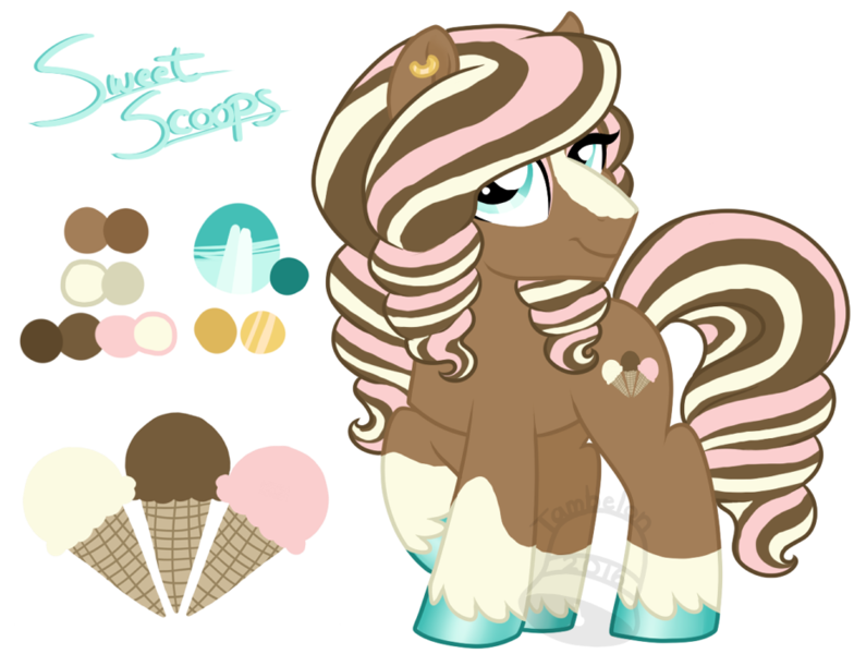 Size: 915x700 | Tagged: safe, artist:tambelon, derpibooru import, oc, oc:sweet scoops, unofficial characters only, earth pony, pony, drag, drag queen, male, reference sheet, solo, stallion, trap, watermark