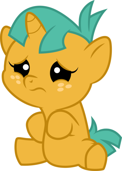 Size: 3001x4208 | Tagged: safe, artist:cloudyglow, derpibooru import, snails, pony, magic duel, absurd resolution, age regression, baby, baby pony, cute, diasnails, sad, simple background, solo, transparent background, vector