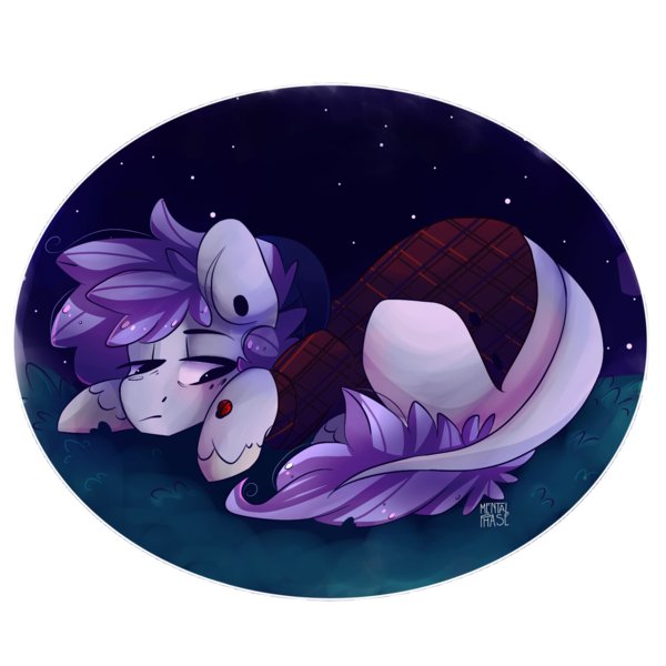 Size: 1700x1700 | Tagged: safe, artist:mentalphase, derpibooru import, oc, oc:nightstream, unofficial characters only, earth pony, pony, clothes, prone, solo