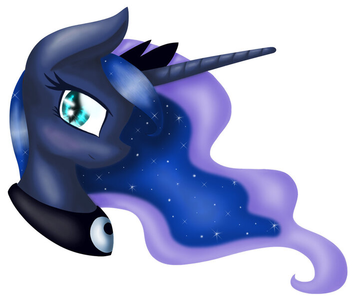 Size: 1024x867 | Tagged: safe, artist:mlpbluesketch, derpibooru import, princess luna, alicorn, pony, female, mare, simple background, solo, white background