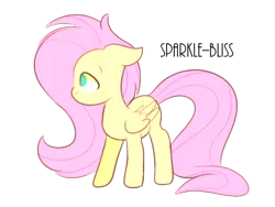 Size: 1024x768 | Tagged: artist:sparkle-bliss, derpibooru import, floppy ears, fluttershy, folded wings, looking away, looking up, no mouth, profile, safe, simple background, solo, standing, transparent background