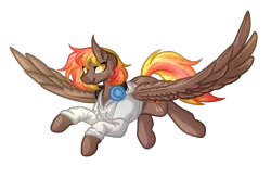 Size: 5000x3281 | Tagged: safe, artist:amazing-artsong, derpibooru import, oc, oc:bonfire, unofficial characters only, pegasus, pony, absurd resolution, clothes, female, flying, headphones, hoodie, mare, simple background, solo, transparent background