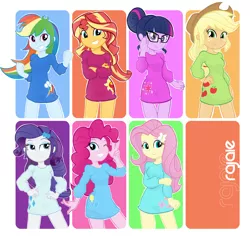 Size: 5000x5000 | Tagged: safe, artist:rajaie, derpibooru import, applejack, fluttershy, pinkie pie, rainbow dash, rarity, sci-twi, sunset shimmer, twilight sparkle, equestria girls, absurd resolution, balloon, clothes, cute, cutie mark, dashabetes, diapinkes, dress, freckles, glasses, hand on arm, hand on hip, humane seven, humane six, jackabetes, jewelry, looking at you, minidress, raribetes, shimmerbetes, shyabetes, sun, sweater dress, twiabetes
