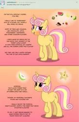 Size: 1391x2130 | Tagged: safe, artist:firefall-mlp, derpibooru import, oc, oc:ice cream, unofficial characters only, pony, unicorn, ask, blushing, deviantart, female, gradient background, mare, solo