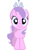 Size: 84x103 | Tagged: artist:onil innarin, c:, derpibooru import, diamond tiara, female, filly, looking at you, pixel art, safe, simple background, smiling, solo, transparent background