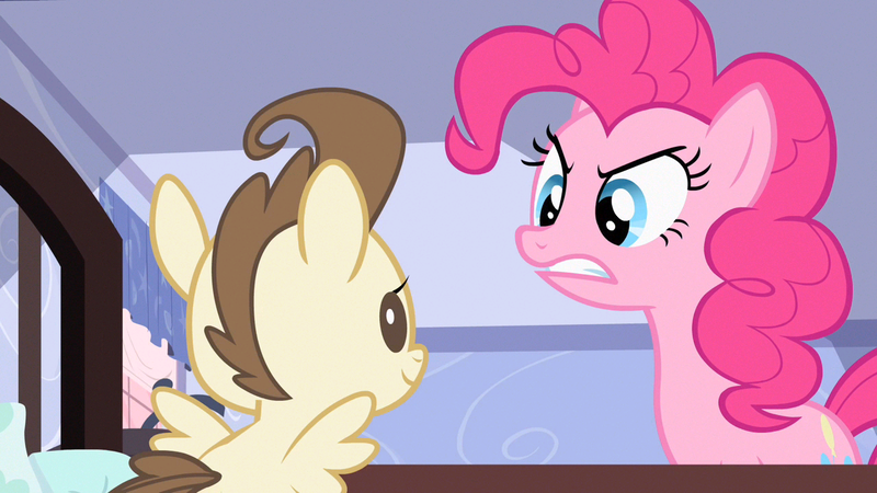 Size: 1280x720 | Tagged: safe, derpibooru import, screencap, pinkie pie, pound cake, pony, baby cakes, angry, baby